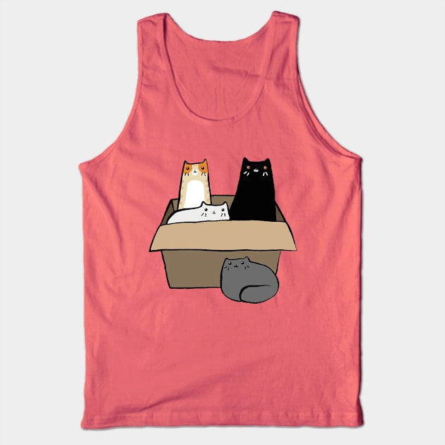 Cats in a Box Tank Top by howardedna